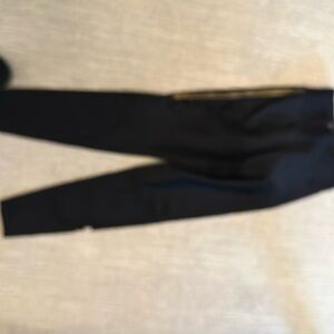 Ultracor leggings size small black slits up leg and racing stripe